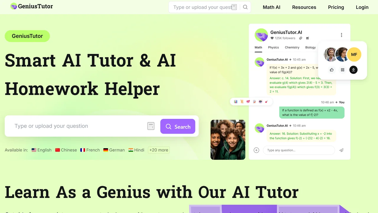 GeniusTutor ai