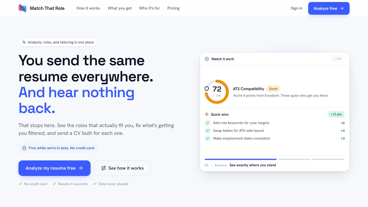 MatchThatRoleAI.com