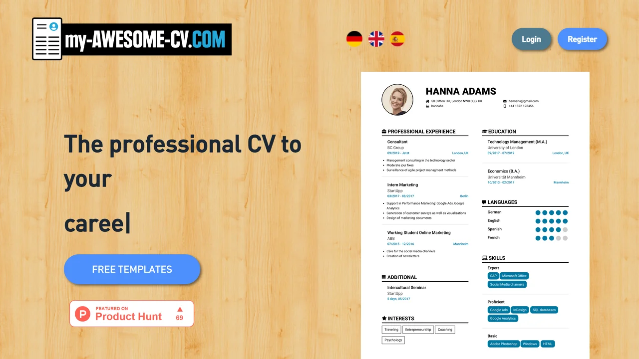 my-AWESOME-CV