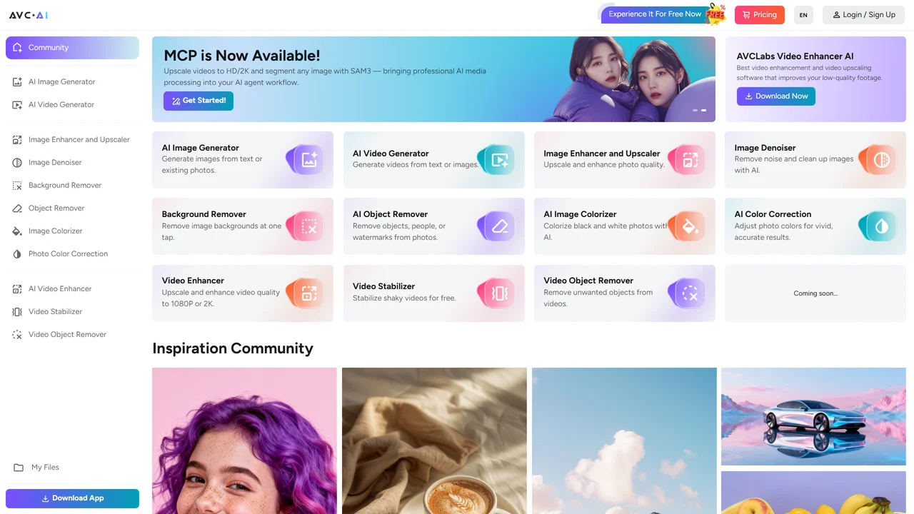 AVCLabs Photo Enhancer AI Online