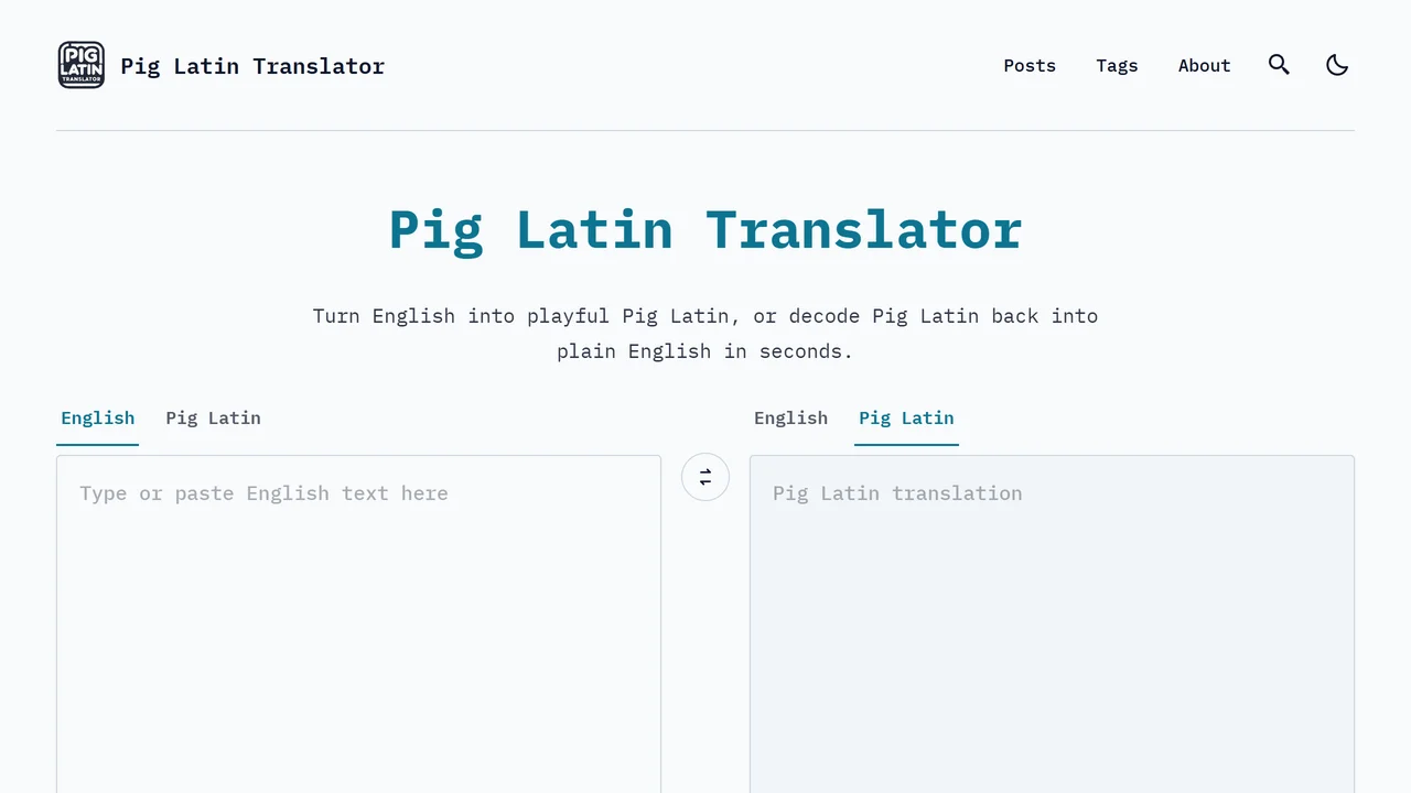 Pig Latin Translator