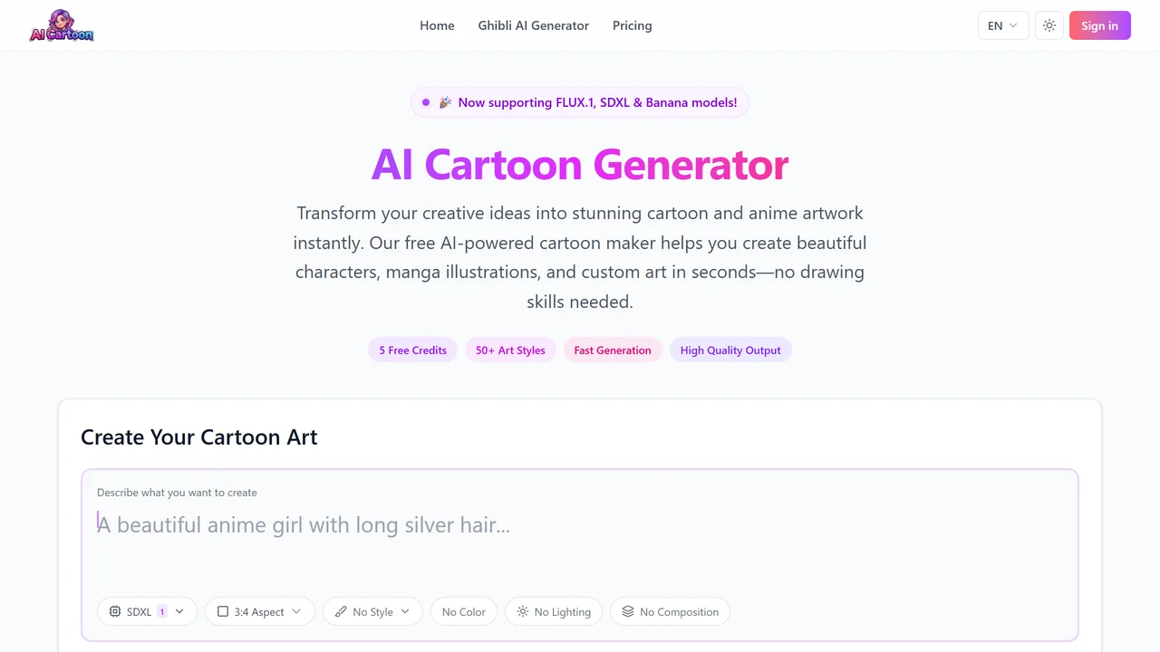AI Cartoon Generator