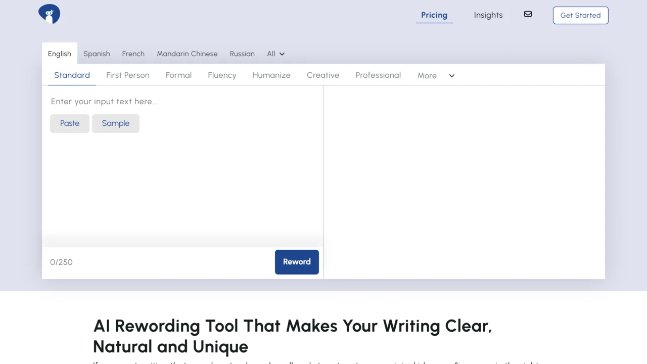Rewording Tool