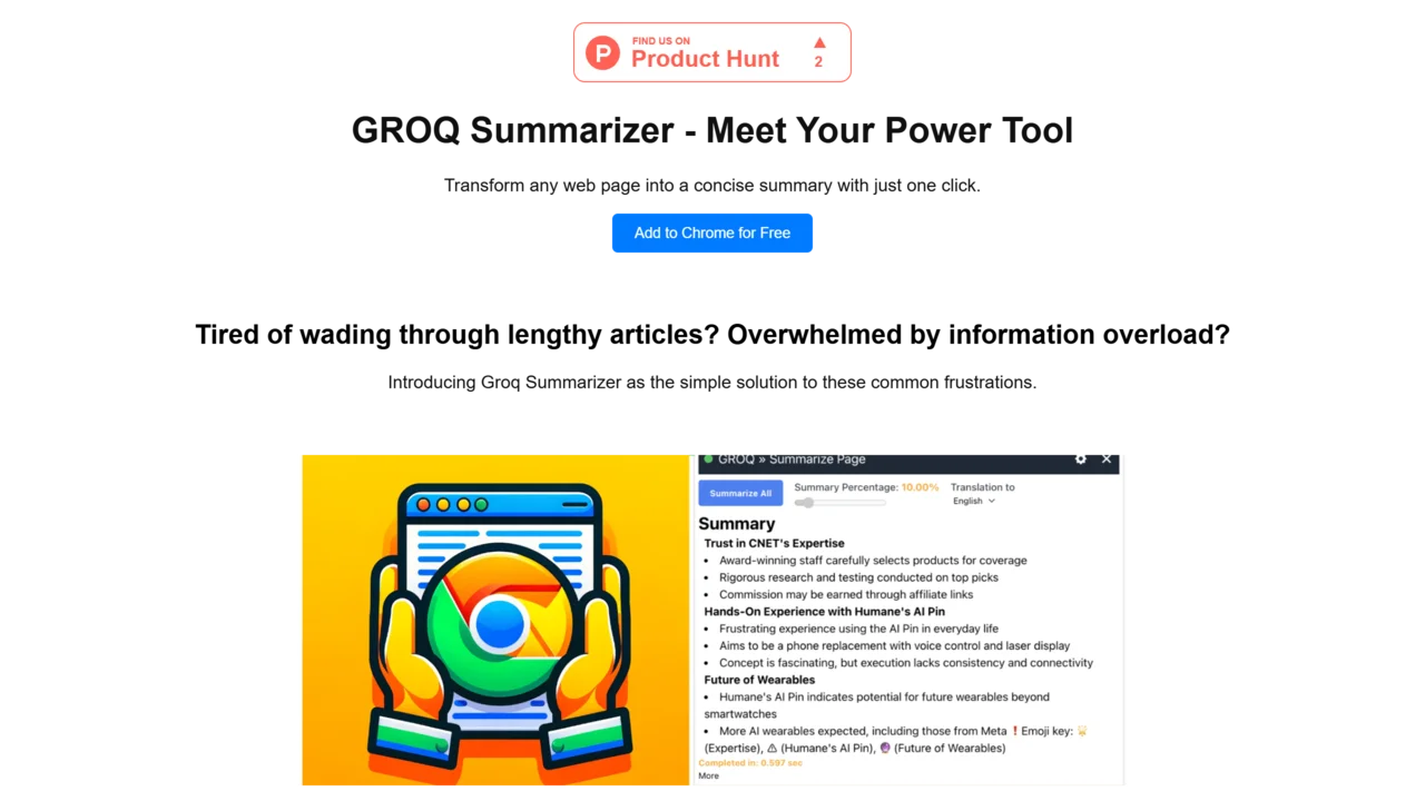 Groq Summarizer
