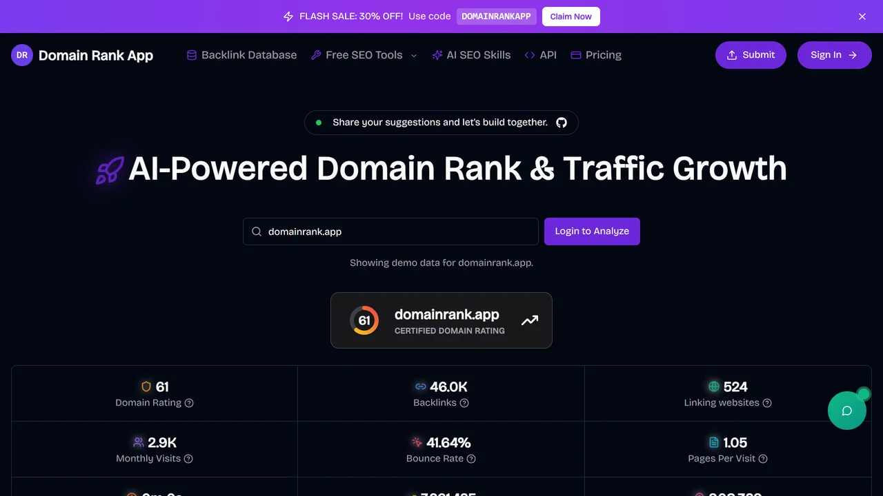 Domain Rank App