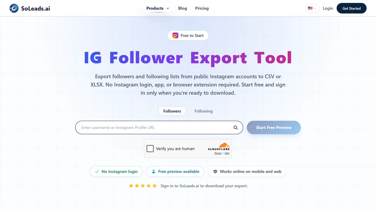 IG Follower Export Tool