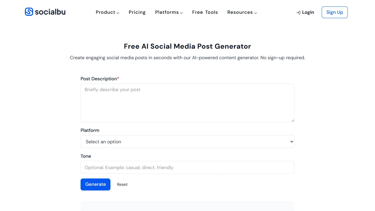 AI Social Media Post Writer