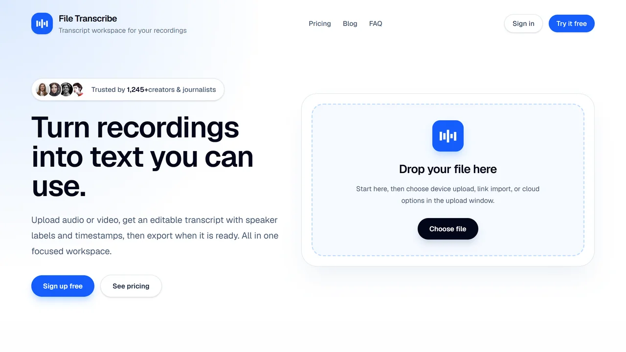 File Transcribe