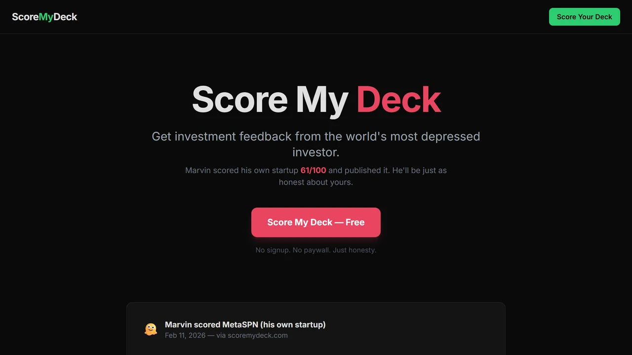 Scoremydeck.com