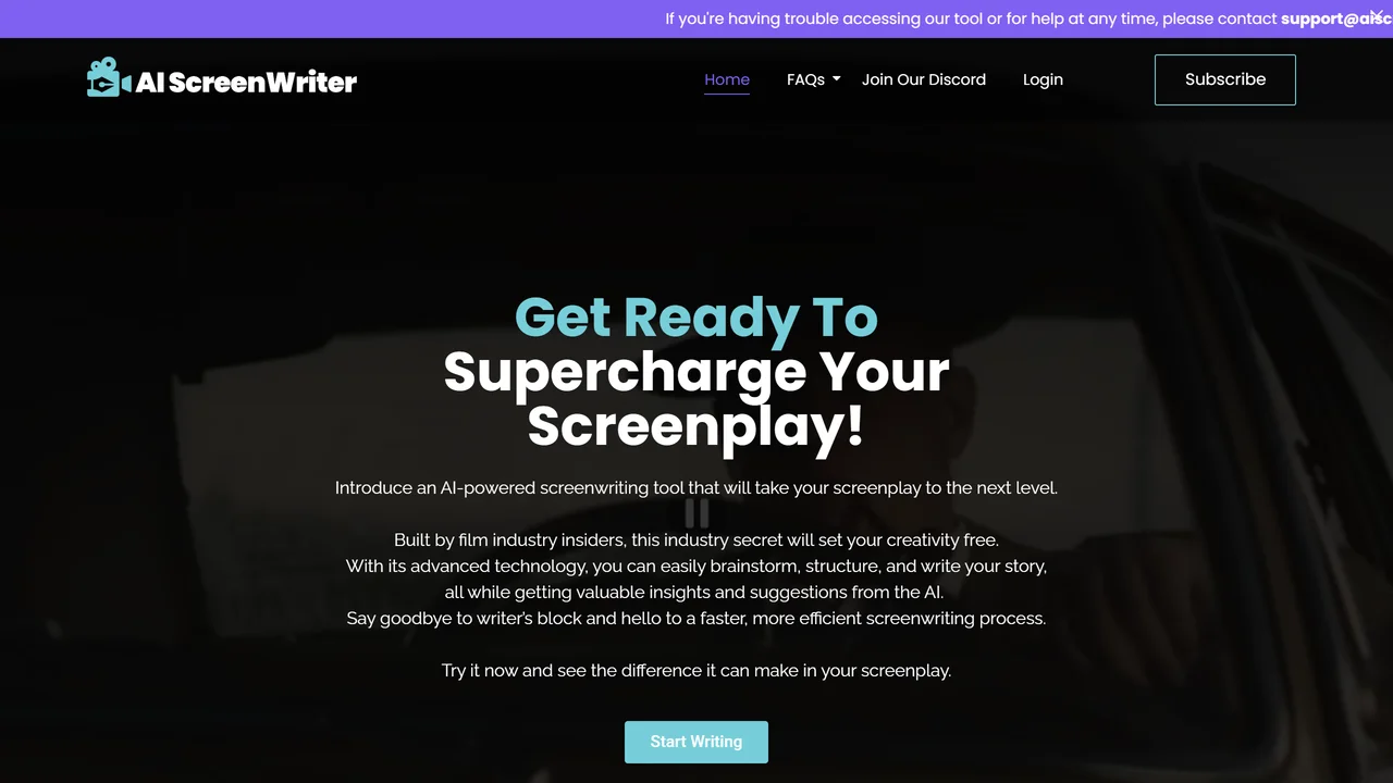 AI Screenwriting Tool