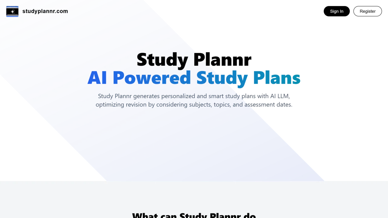 StudyPlannr