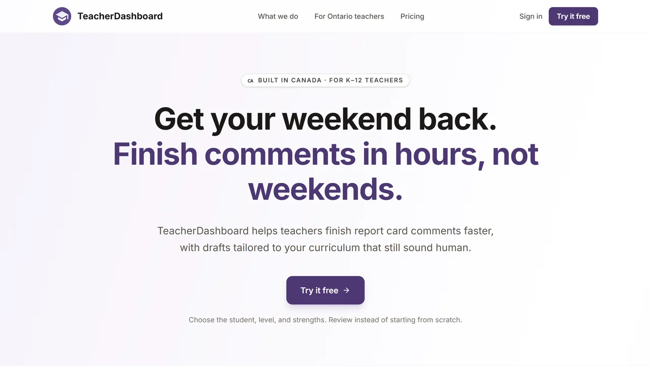 TeacherDashboard.ai