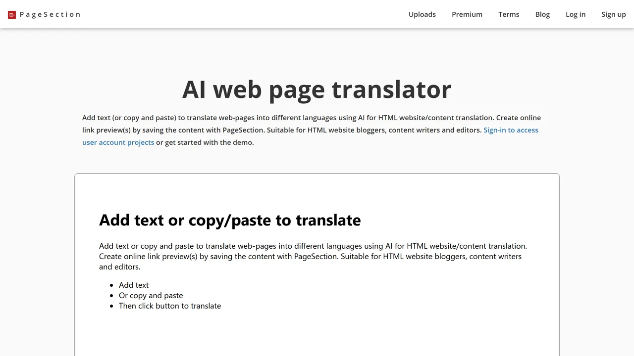 AI Page Translator