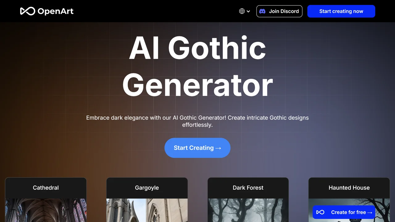 Gothic Generator - Openart.ai