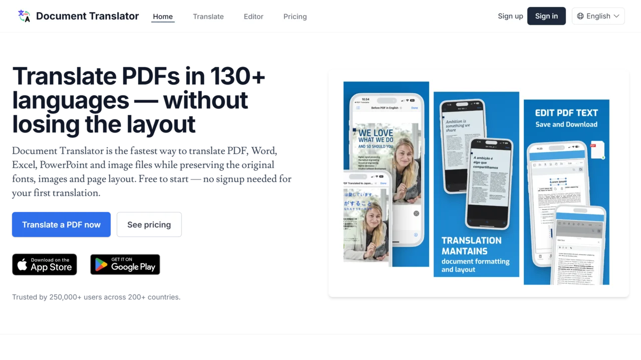 PDF Translator & Editor