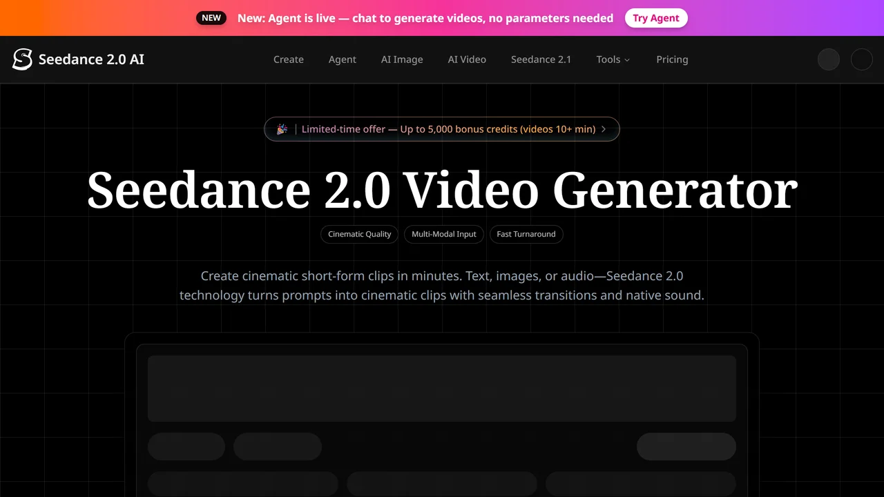Seedance 2.0 AI Video Generator