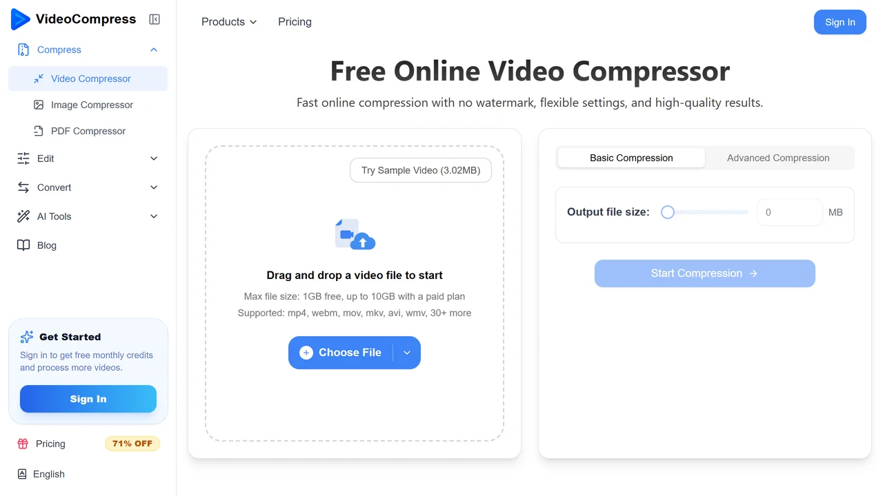 VideoCompress.ai