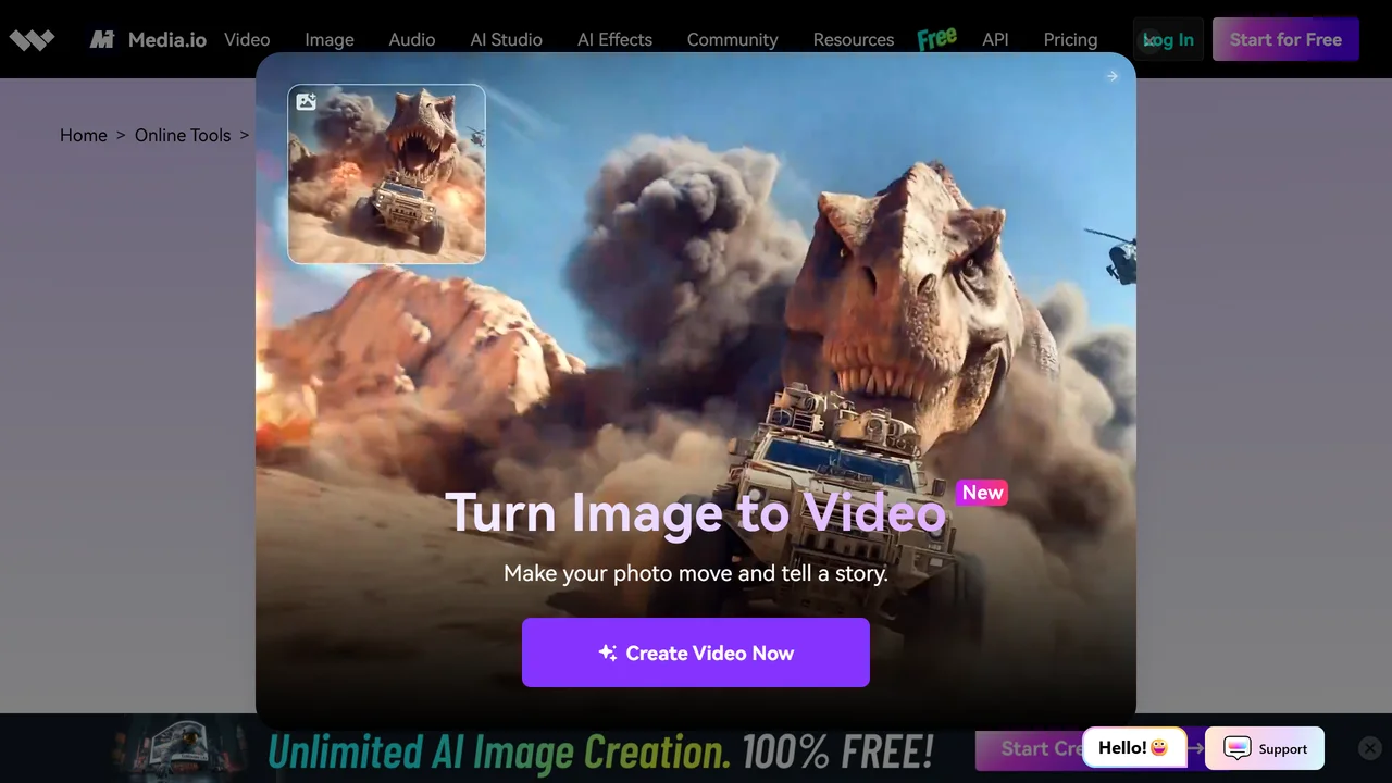 Media.io AI Video Generator