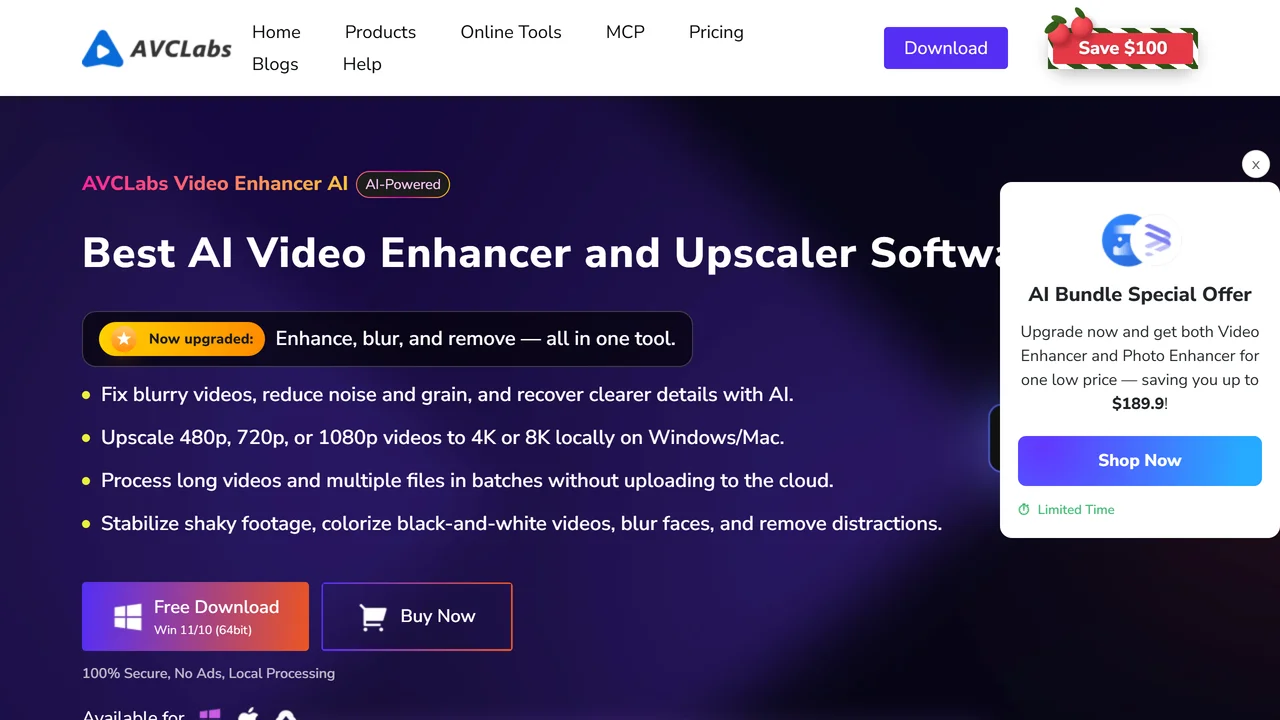 AVCLabs Video Enhancer AI
