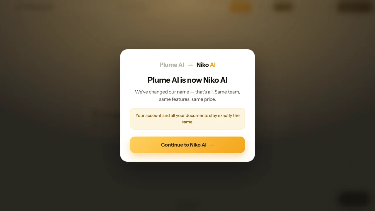 Plume AI