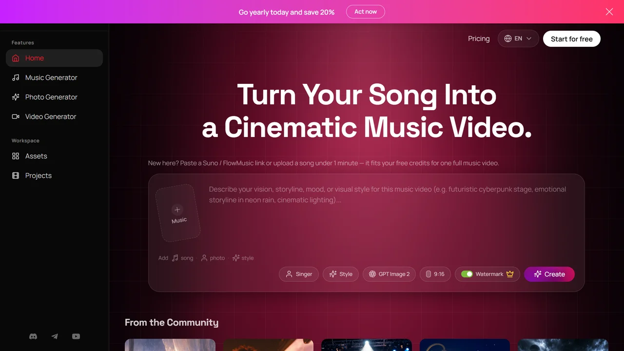 AI Music Video Generator