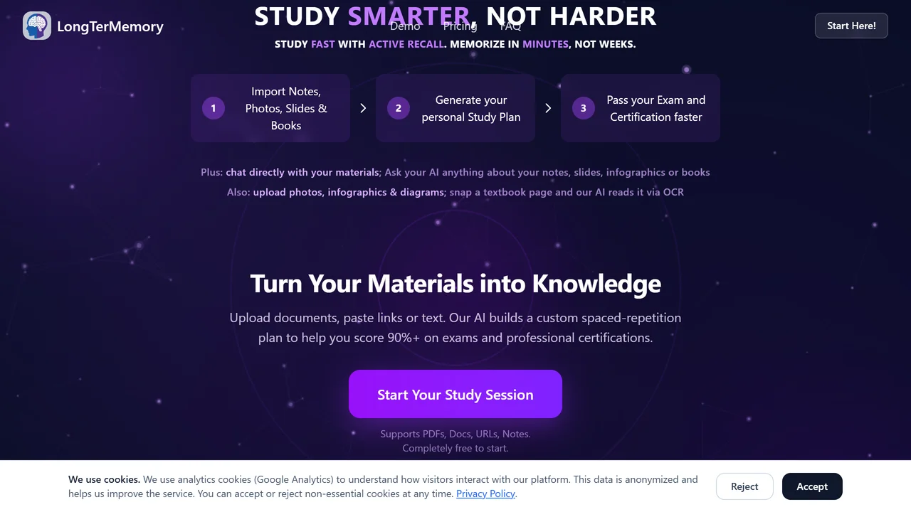 LongTerMemory - AI study tool