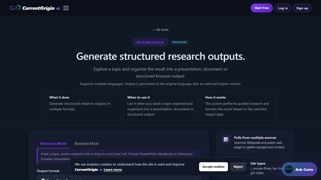 CurrentOrigin | ResearchDeck