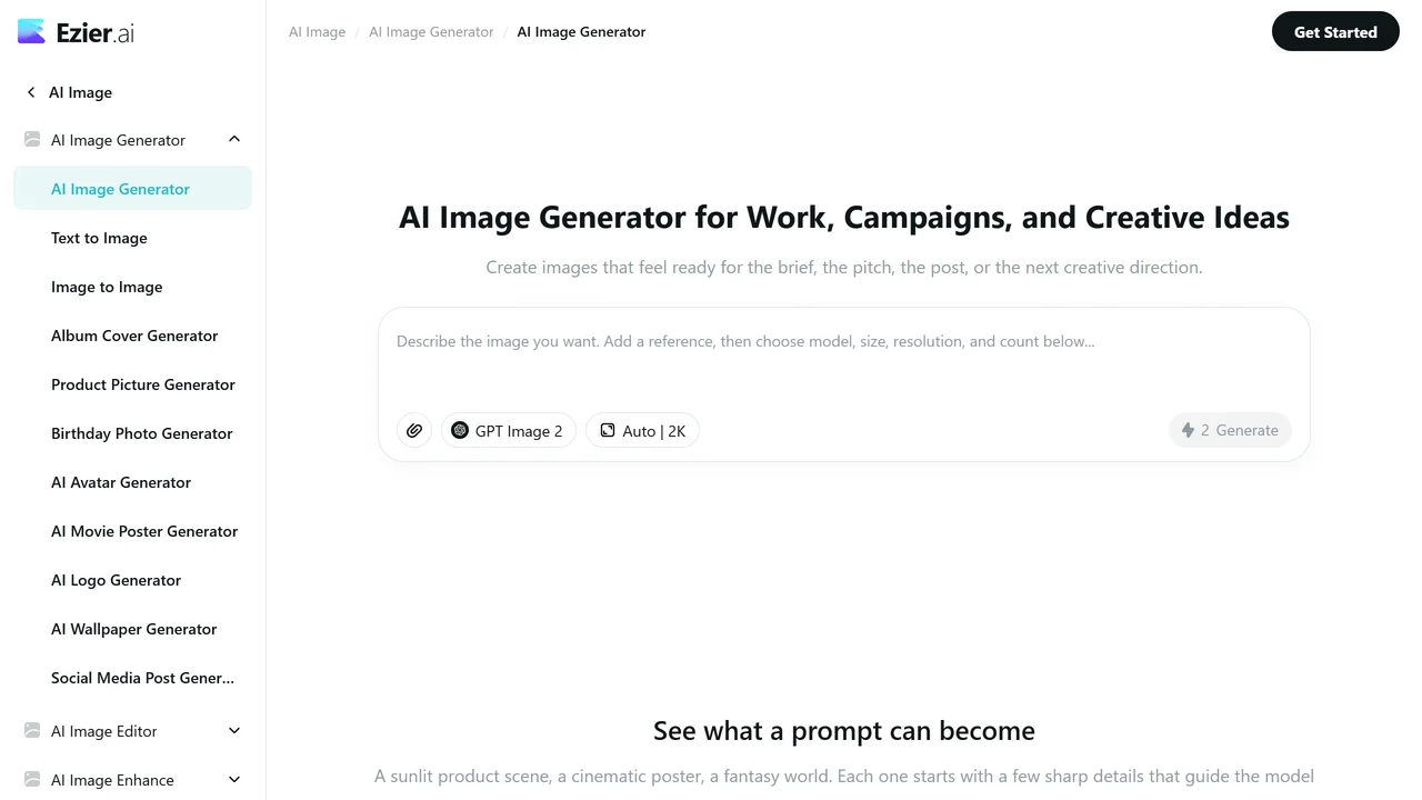 Ezier | AI Image Generator