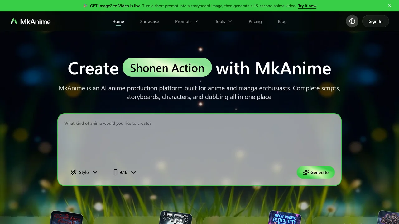 MkAnime AI