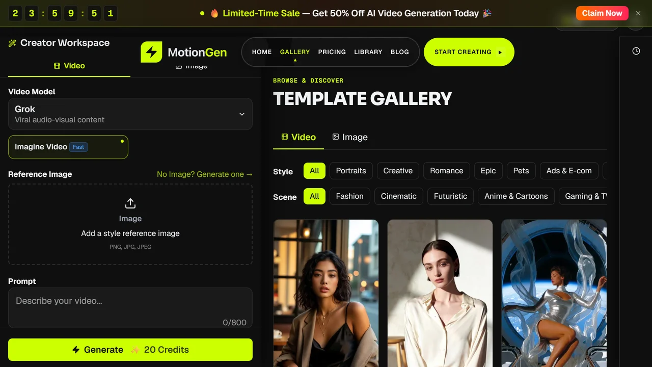 MotionGen | Make Continues Video with Top Models