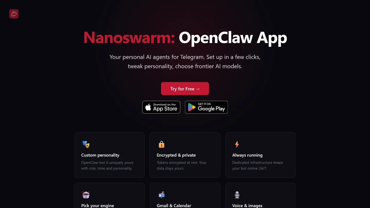 Nanoswarm: OpenClaw App