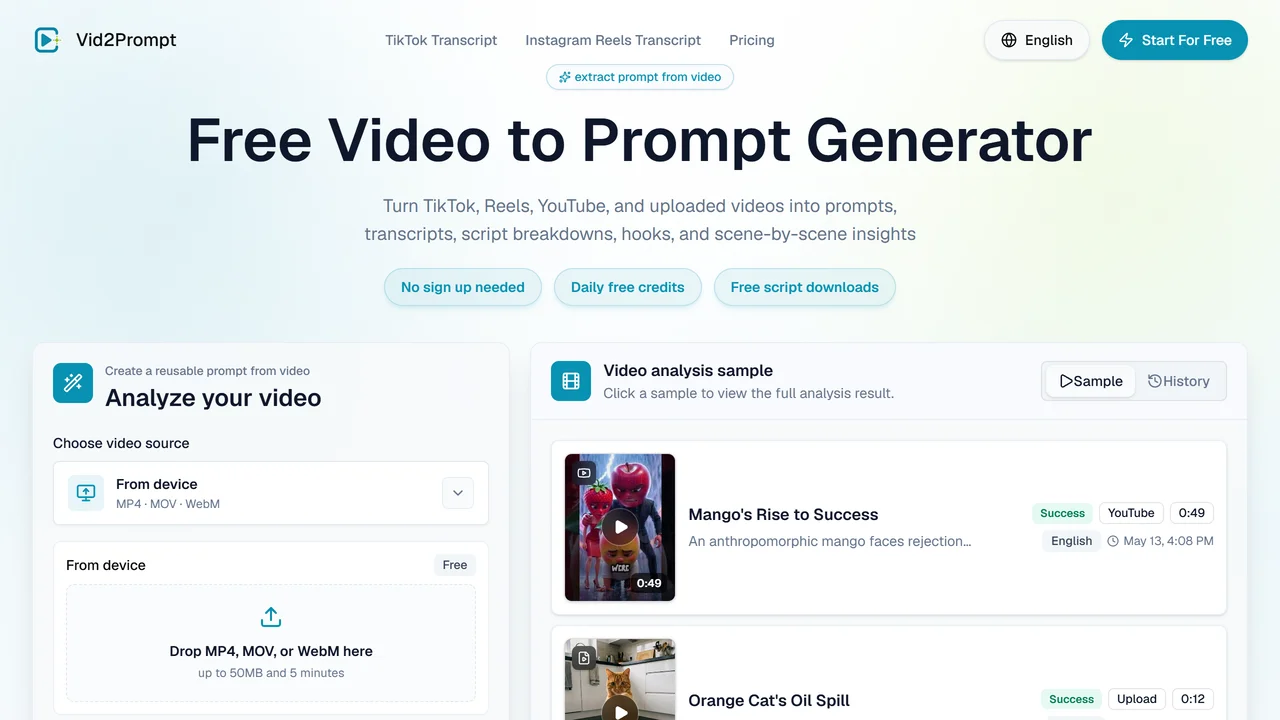 Vid2Prompt