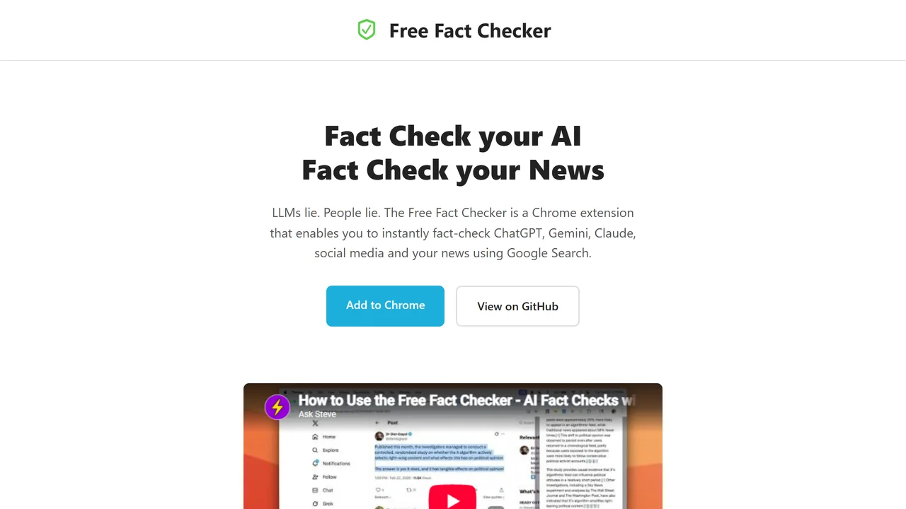 Free Fact Checker