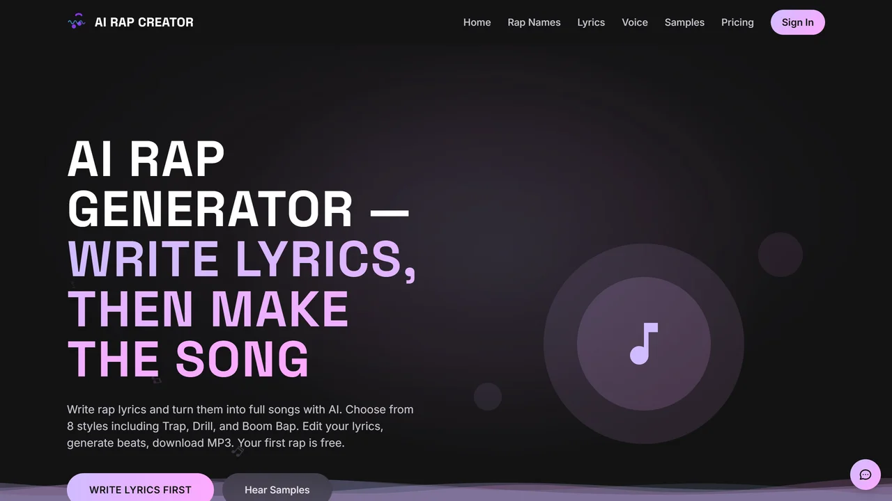 AI Rap Creator.com