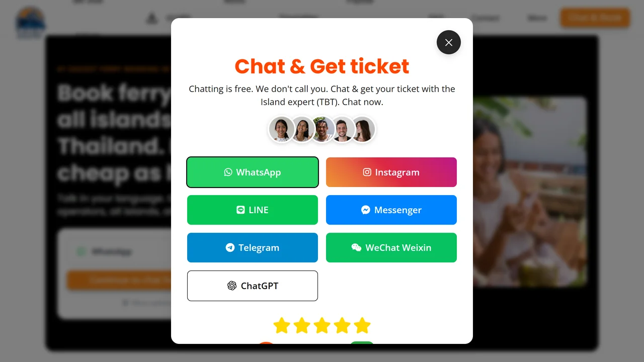 Thailand Boat Tickets