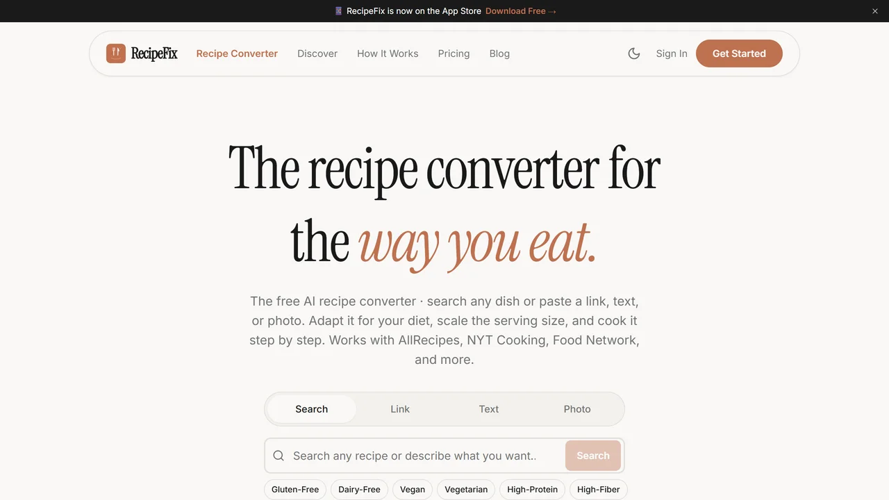 RecipeFix