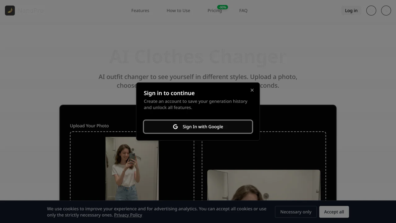 AI Clothes Changer - NanoPro