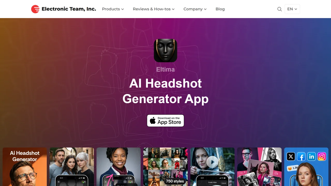 Eltima AI Headshot Generator