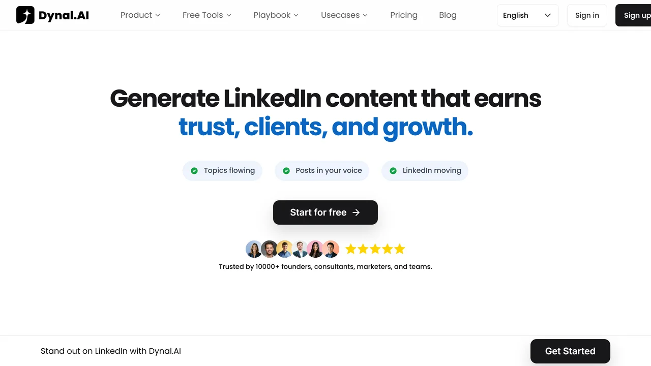 Dynal.AI | LinkedIn Brand Copilot & AI Post Generator