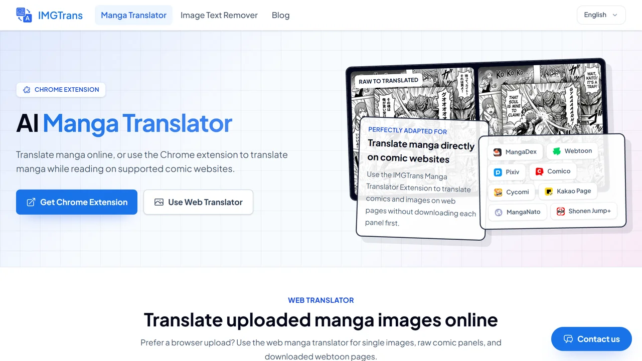 Manga Translator by IMGTrans