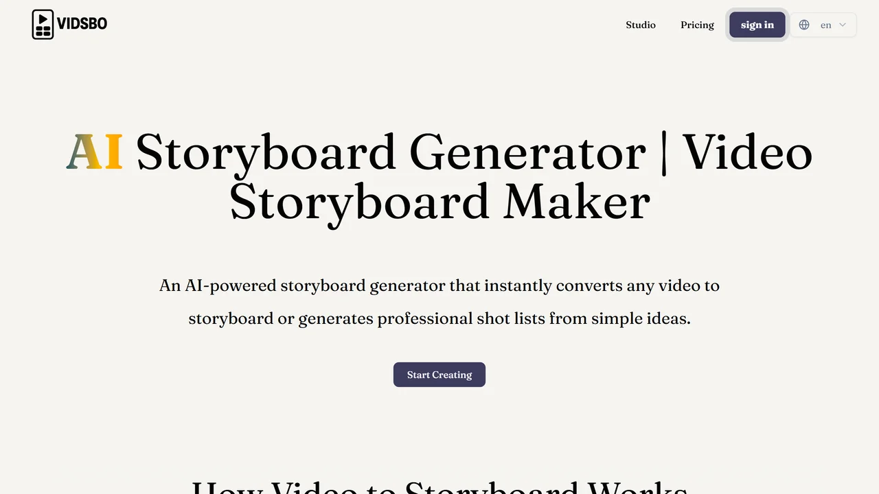 VidSbo - AI Storyboard Generator