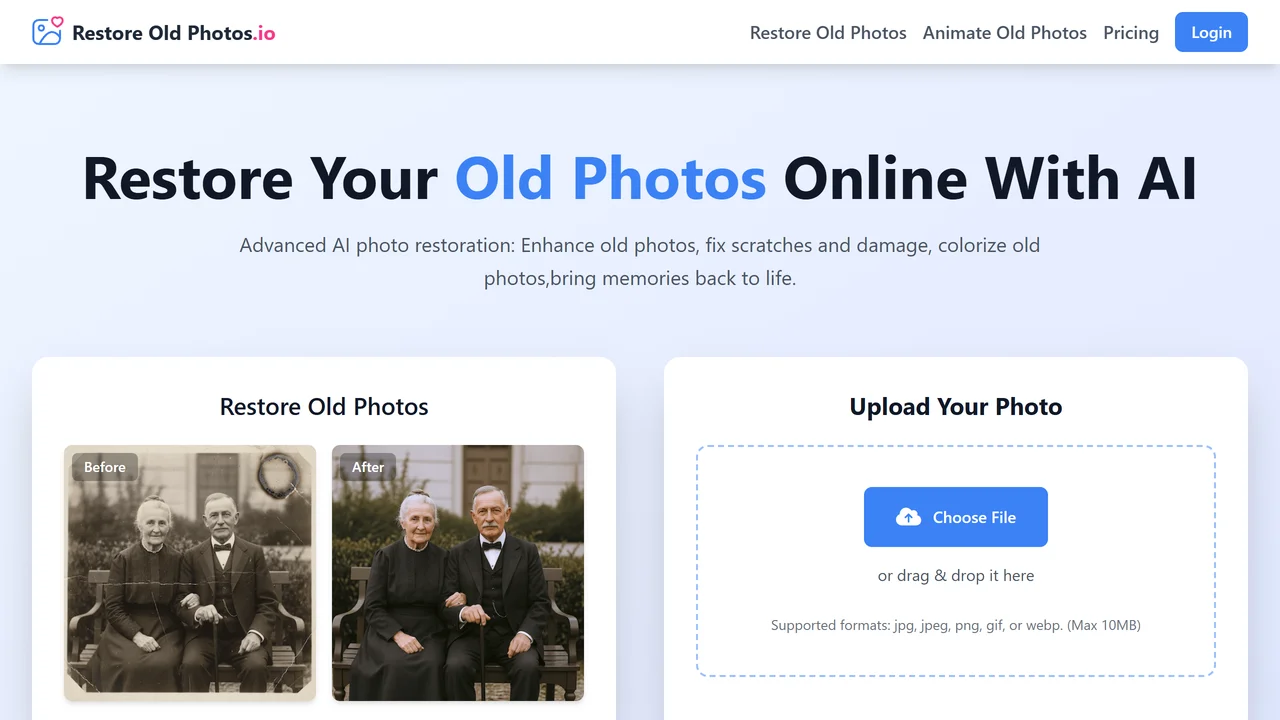 Restore Old Photos.io