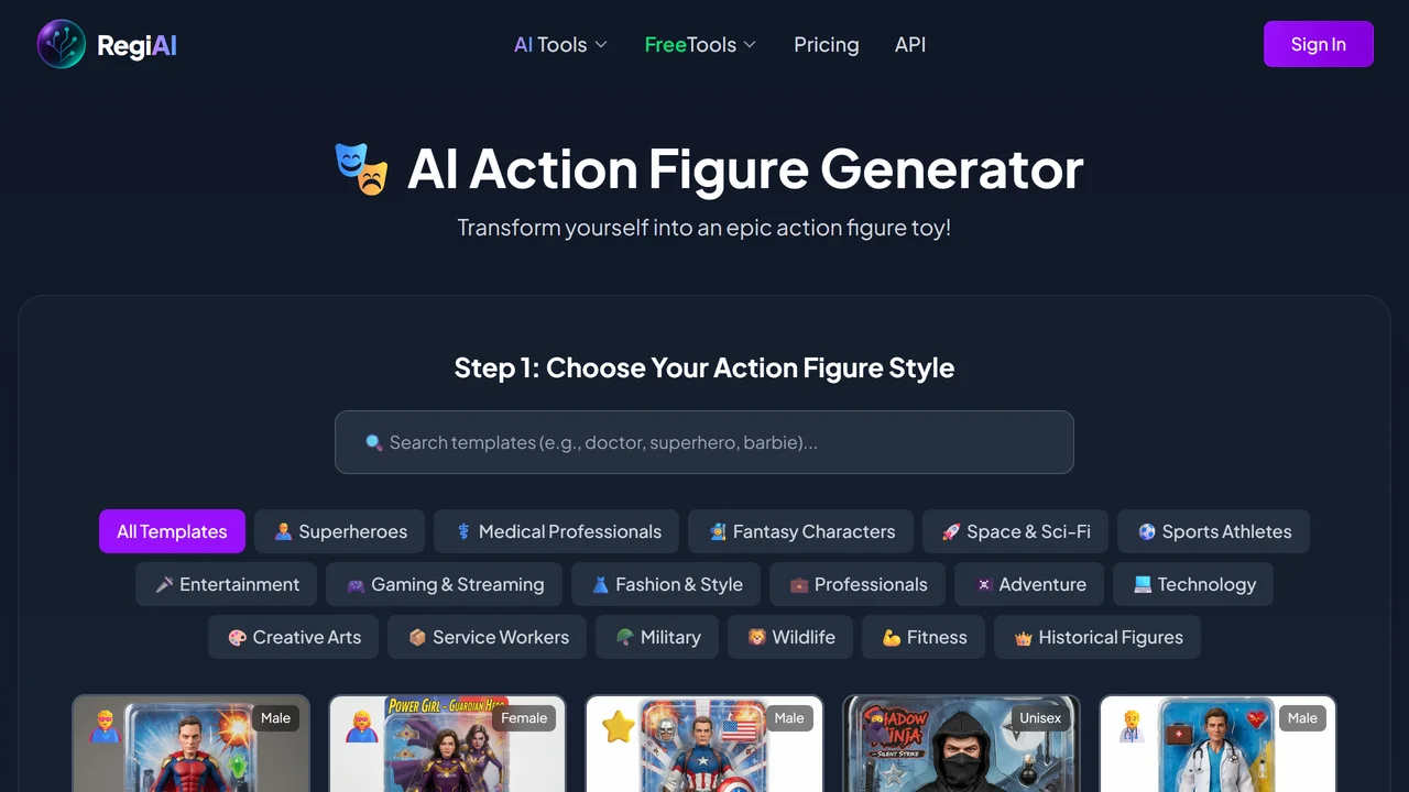 RegiAI | Action Figure Generator