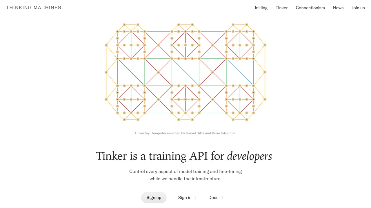 Thinking Machines Tinker