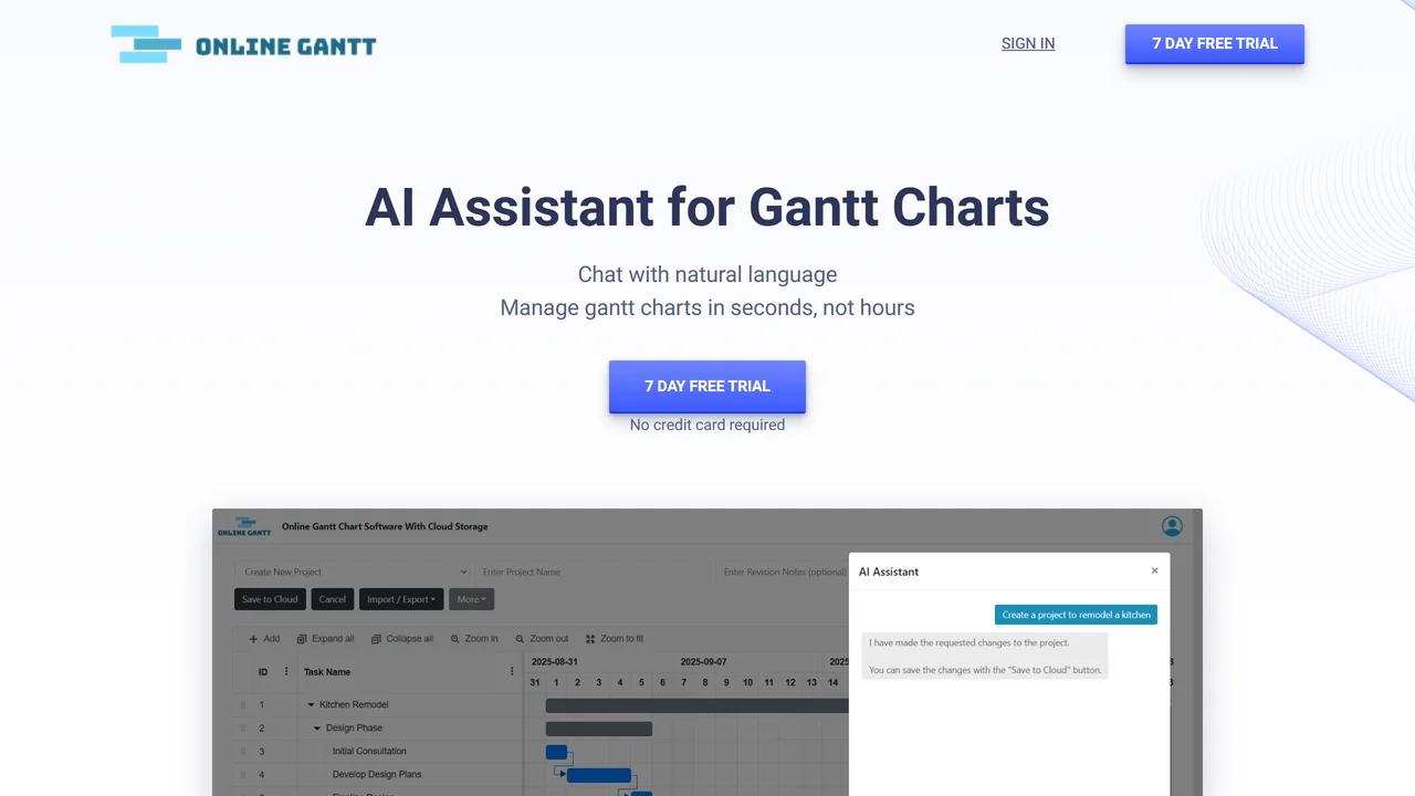 Online Gantt