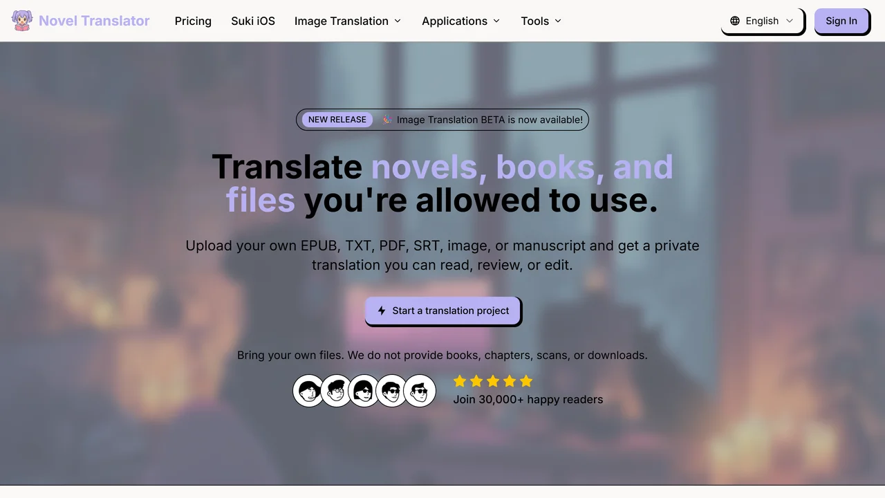Novel Translator