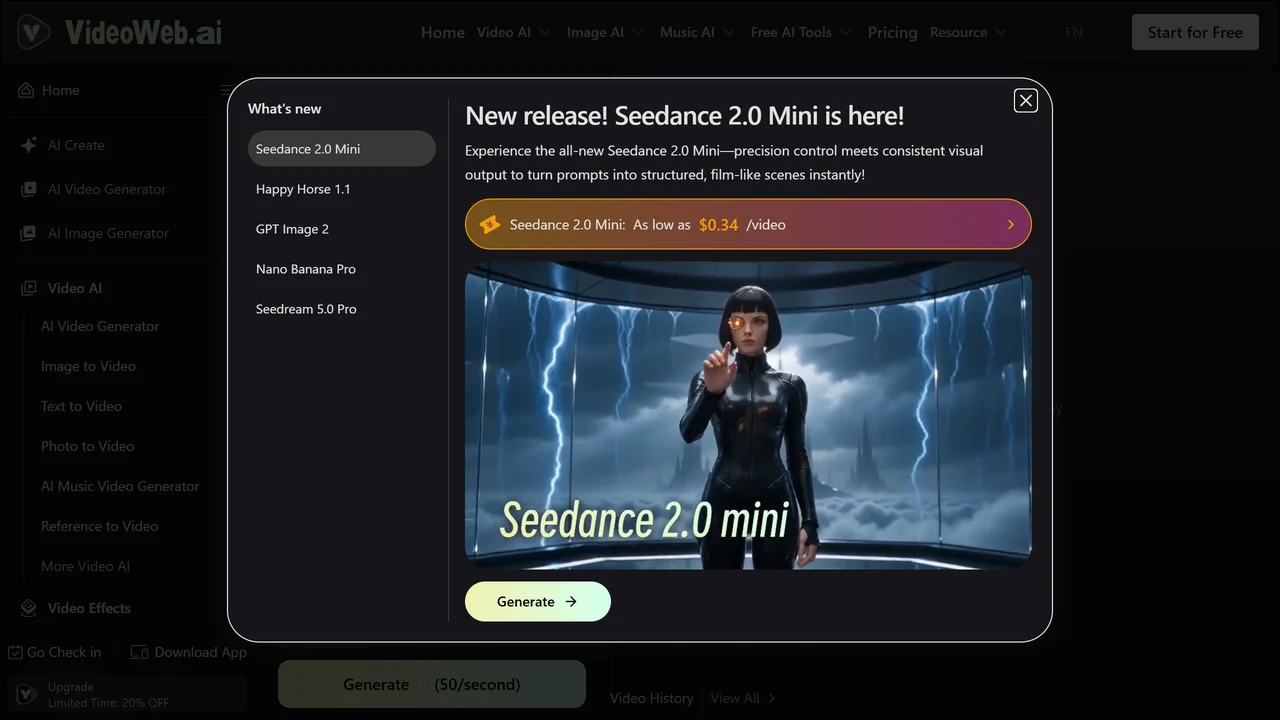 VideoWeb AI | Video to Video