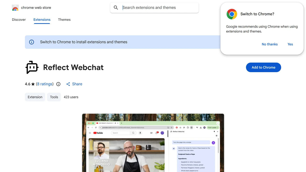 Reflect Webchat