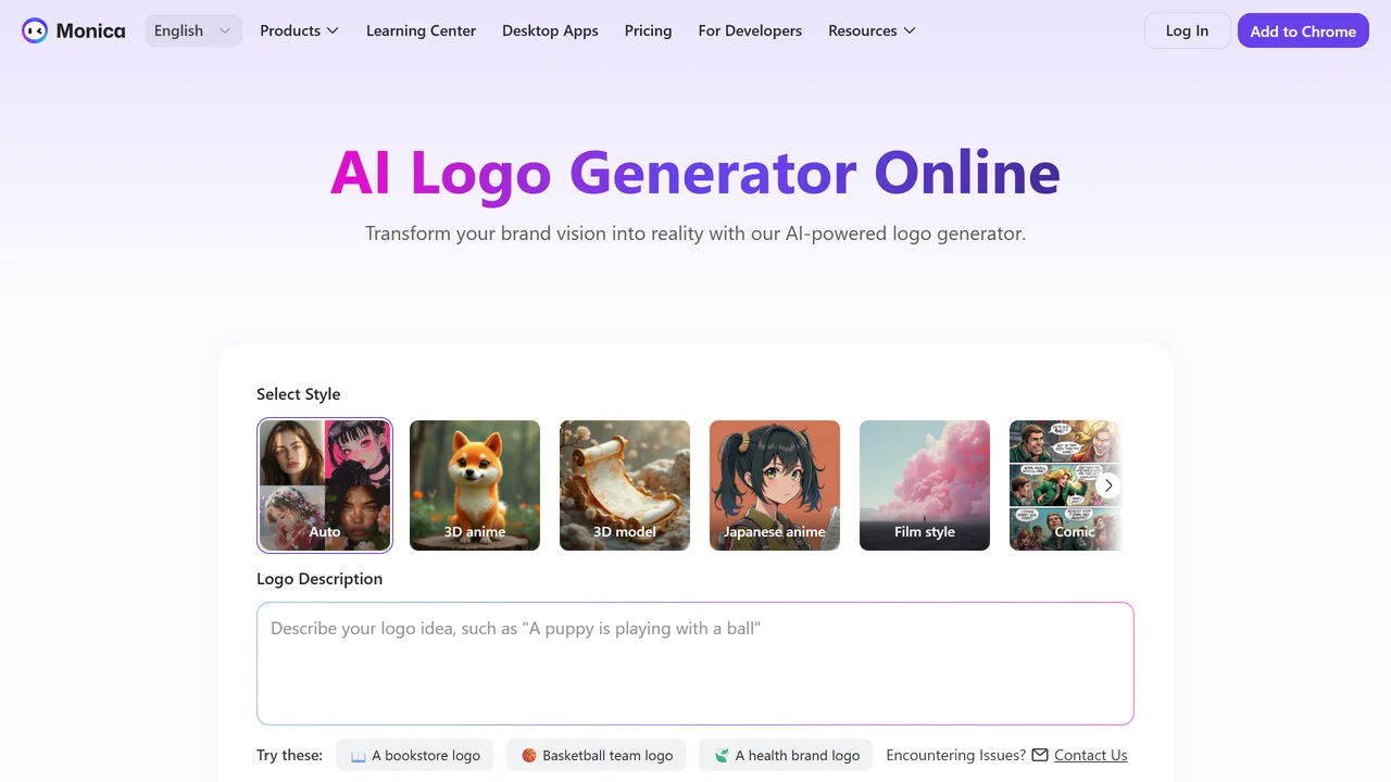 Monica Logo Generator