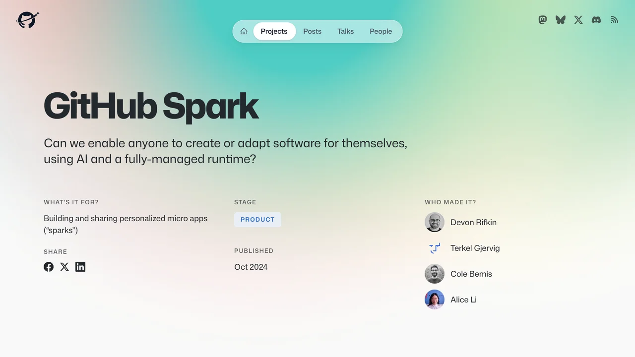 GitHub Spark